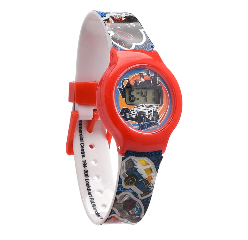 

Часы наручные Hot Wheels детские электронные цвет красный-синий