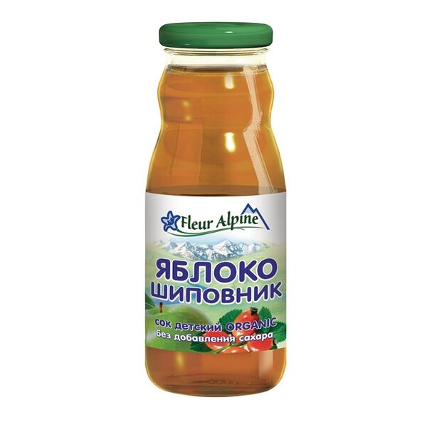 Сок детский Fleur alpine яблоко-шиповник с 5 месяцев 200 мл
