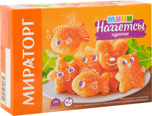 

Мини наггетсы куриные Мираторг 250 г