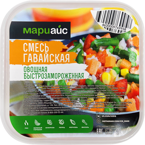 

Смесь овощная Мариайс Гавайская 450 г