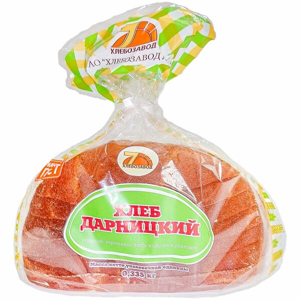 Хлеб Хлебозавод №7 Дарницкий подовый, нарезка