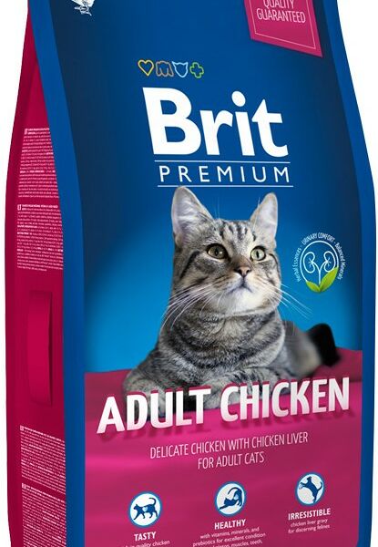 Brit Premium Cat Adult для взрослых кошек Курица