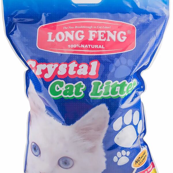 Crystal наполнитель для кошачьего туалета, силикагелевый, впитывающий