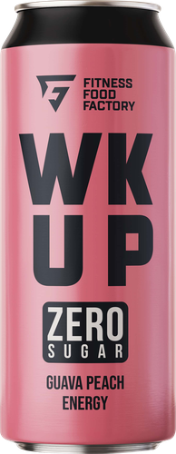 

Напиток энергетический WK UP Fitness Food Factory Гуава, персик тонизирующий газированный, 0.45л