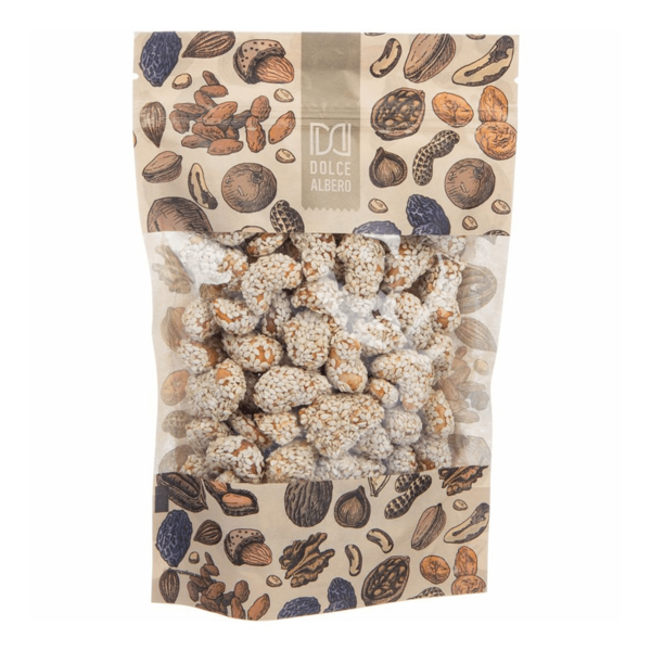 Кешью DOLCE ALBERO жареный с медом и кунжутом, 200 г