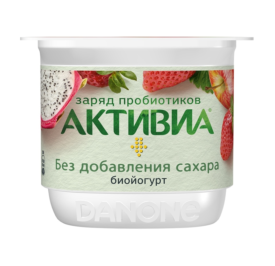 

Биойогурт обогащённый Активиа Клубника-яблок-питахайя 2,9% 130 г
