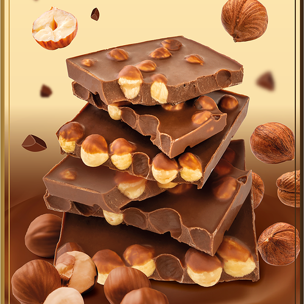 Шоколад молочный Konfesta King Of Nuts цельный фундук 200 г