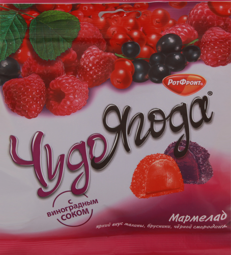 

Мармелад Чудо-Ягода малина-брусника-черная смородина 250 г