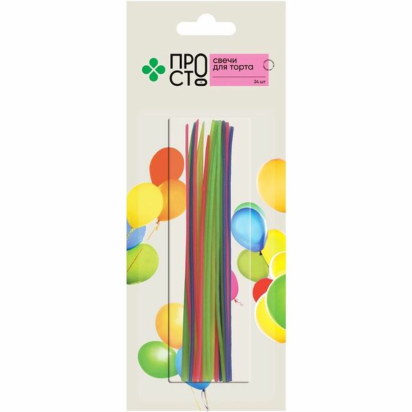 Свечи для торта Пр!ст, 24 шт.