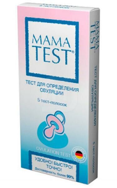 Тест Mama Test для определения овуляции, 5 полосок