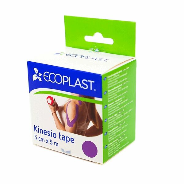 Ecoplast кинезио тейп 5 см х 5 м фиолетовый