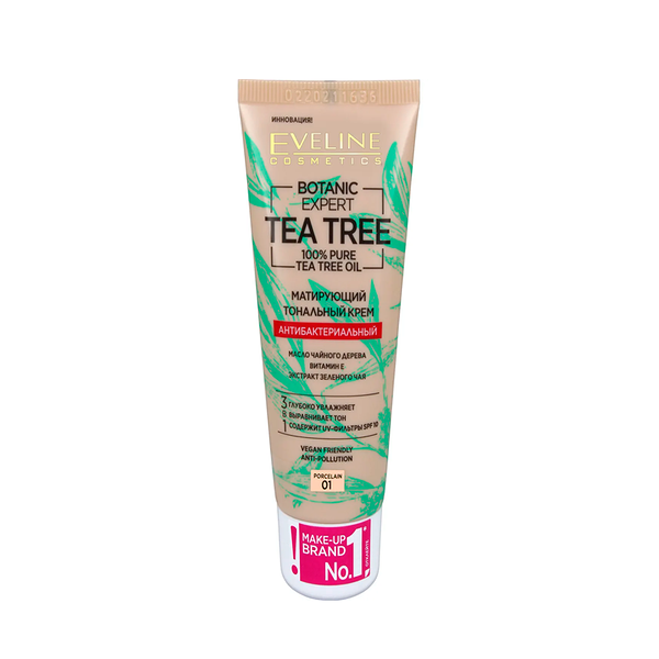 Тональный крем Eveline Cosmetics Botanic Expert Tea Tree т. 01, 30 мл