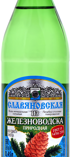 Вода минеральная СЛАВЯНОВСКАЯ скв.69-бис природная лечебно-столовая газированная