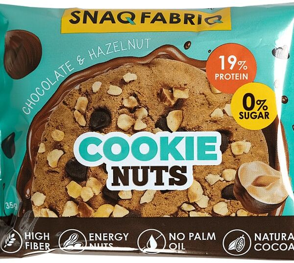 Печенье Snaq Fabriq Глазированное шоколад фундук 35г