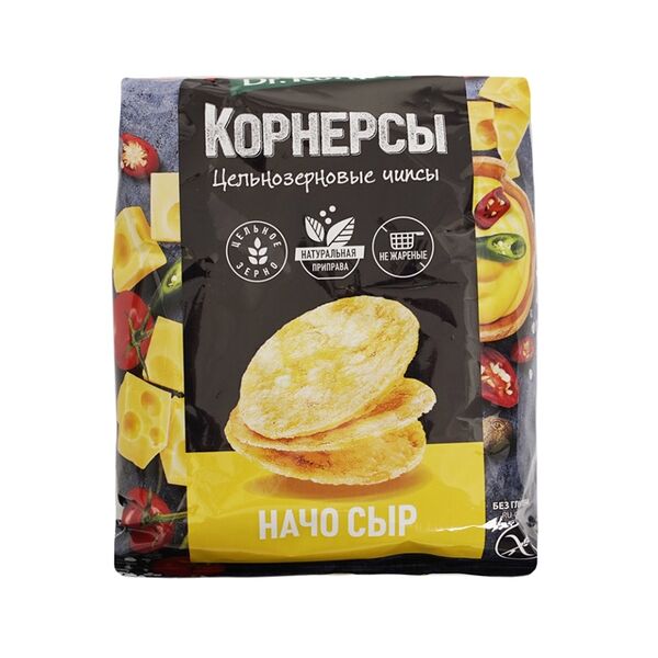 Чипсы Dr.Korner кукурузно-рисовые с сыром начо 50 г