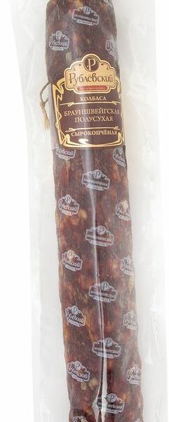 Колбаса сырокопчёная Брауншвейгская Рублёвский
