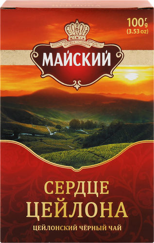 

Чай черный Майский Сердце Цейлона 100 г