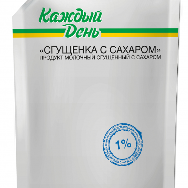 Продукт молочный сгущённый Каждый День сгущенка с сахаром 1%