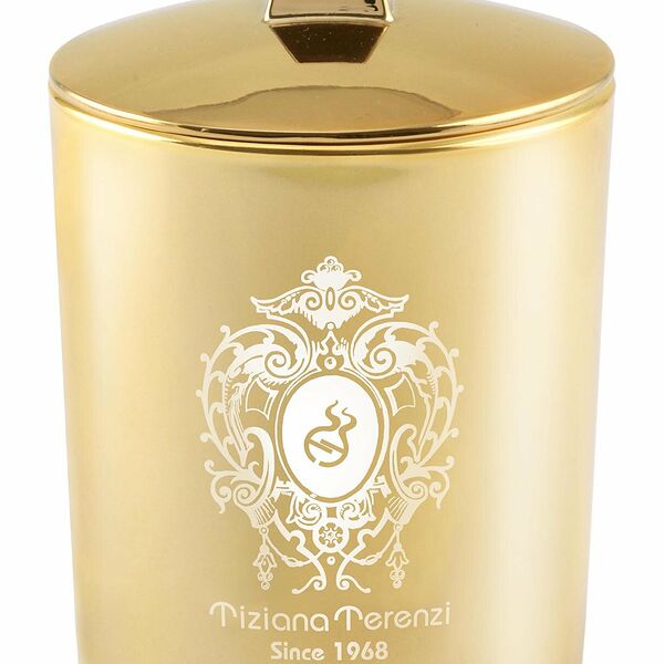 TIZIANA TERENZI Gioconda Cвеча с ароматом духов Orion в золотом стекле деревянный фитиль, 170 г