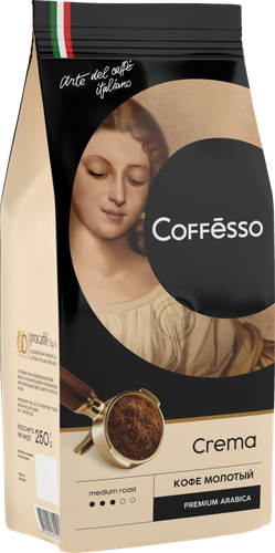 

Кофе молотый Coffesso Crema Premium Arabica средняя обжарка, 250 г