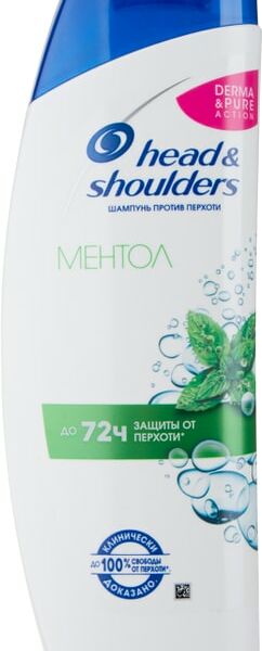 Шампунь для волос Head&Shoulders Ментол против перхоти 400мл