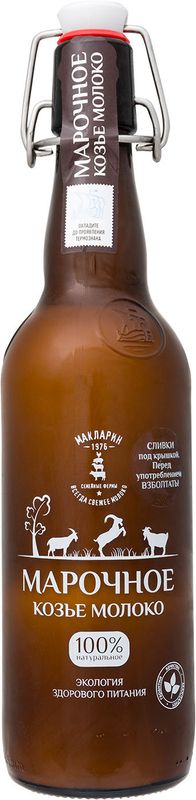 

Молоко пастеризованное козье МакЛарин Марочное цельное 2.8–5.6% без змж 0.5 л