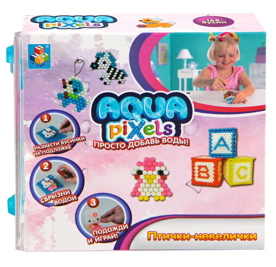 

Игрушка 1TOY Aqua Pixels Птички-невелички 165 деталей