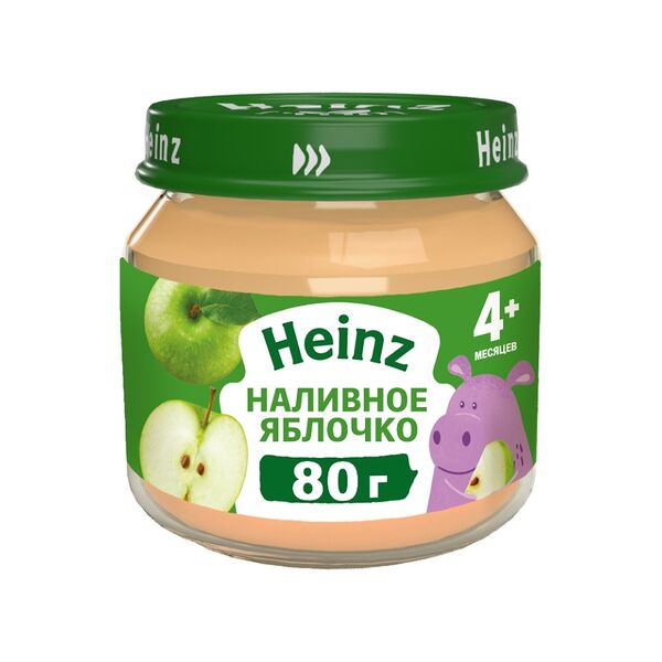 Пюре Heinz яблочко с 4 месяцев 80 г