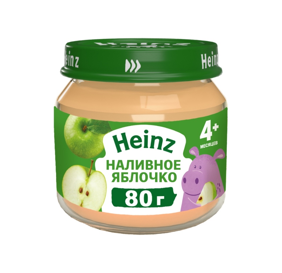 

Пюре Heinz яблочко с 4 месяцев 80 г