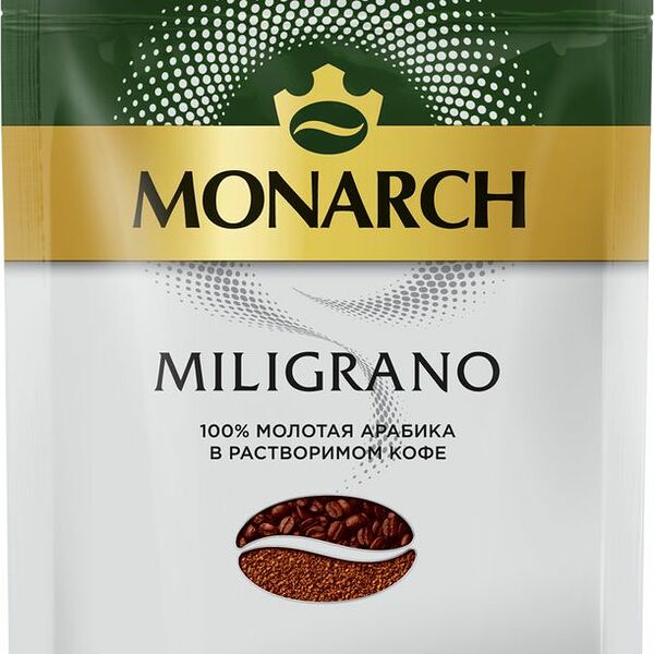 Кофе Monarch Miligrano растворимый с молотым, 70г