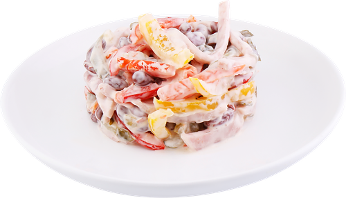 Салат Немецкий с ветчиной и жаренным луком вес ЛЕНТА FRESH СП до 300г