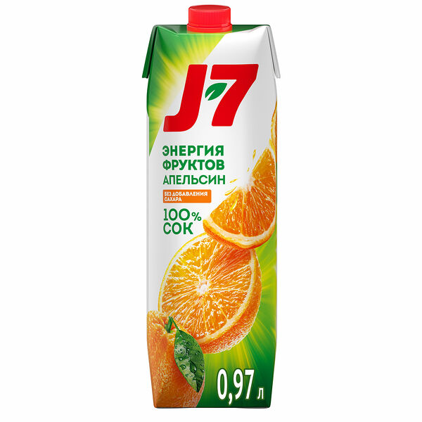 Сок J7 Апельсин с мякотью