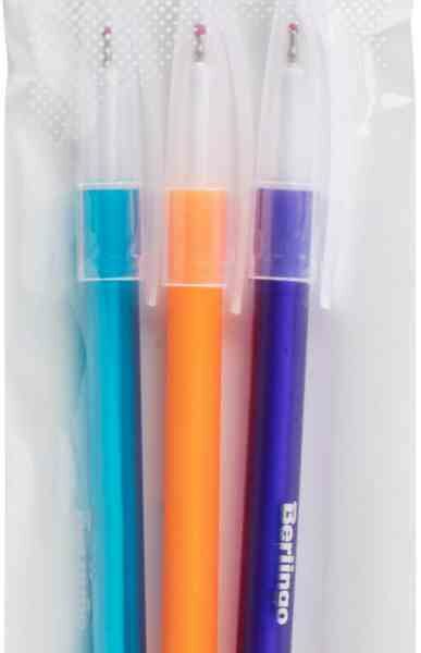 Набор ручек шариковых Berlingo Slick цвет: синий 0,7 мм, 3 шт.