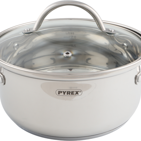 Кастрюля с крышкой PYREX Master 2.8л нержавеющая сталь Арт. MA20AEX/E006