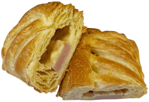 Слойка с ветчиной и сыром 1 шт, 80г