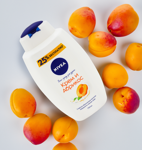 

Гель для душа Nivea Крем Абрикос, 750 мл