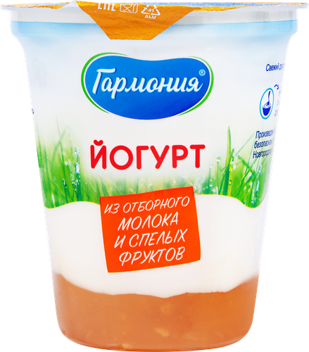 

Йогурт Гармония с абрикосом и миндалем 2.7 % 300 г