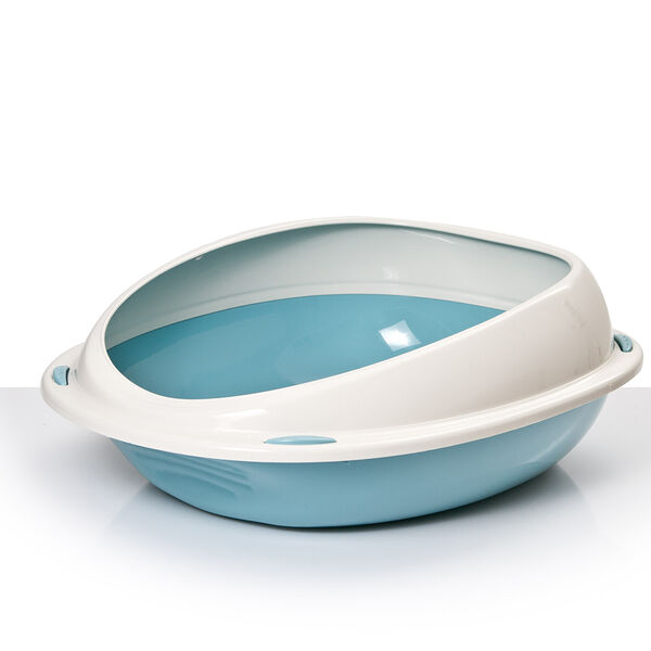 Туалет для кошек Shuttle (Шаттл) с бортом 57 см, цвета в ассортименте ТМ Georplast (Георпласт)