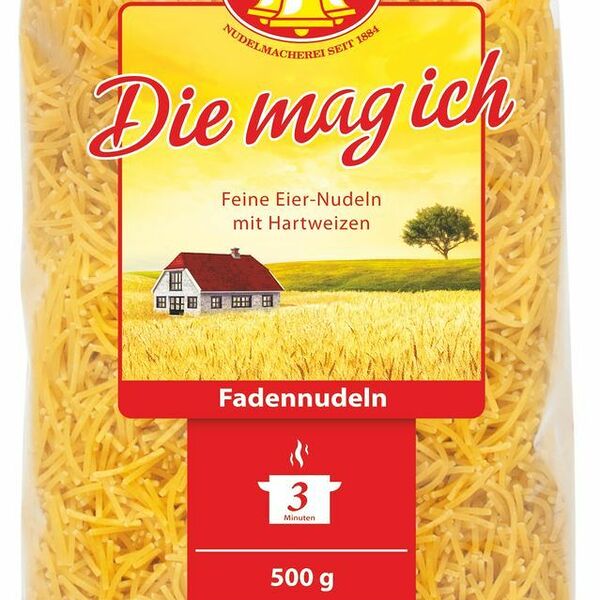 Макаронные изделия Fadennudeln 3 Glocken Die Mag Ich Feine Eier-Nudeln