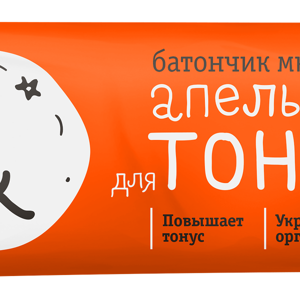 Батончик-мюсли для тонуса Леовит Апельсин 25г