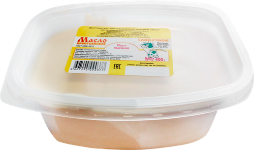 

Масло сливочное Деревенский Молокозавод Крестьянское 72,5%