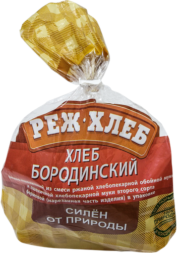 

Хлеб Реж-хлеб Бородинский половинка в нарезке 300 г