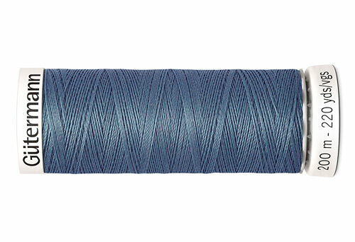 748277 Нить Sew-all для всех материалов, 200м, 100% п/э Gutermann(076 серо-зеленый джинсовый)