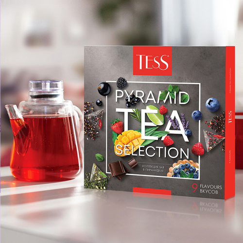 

Набор чая ассорти Tess Pyramid Tea Selection №1 45 пак. x 1.8 г
