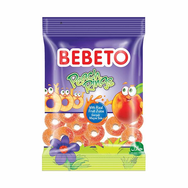 Мармелад жевательный Bebeto Peach Rings персик 70 г
