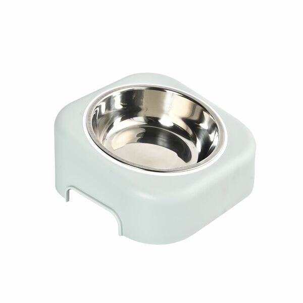 Миска для животных FOXIE металлическая на подставке 17,5х17,5х4,5см