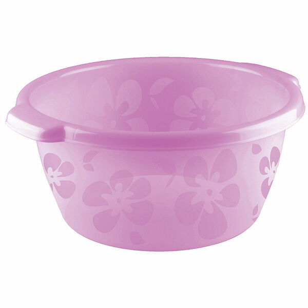 Бытпласт Таз круглый, 37x34x16.4 см. цвет в ассортименте