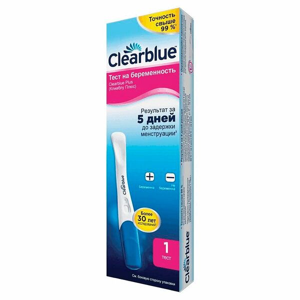 Тест на беременность Clearblue 1 шт