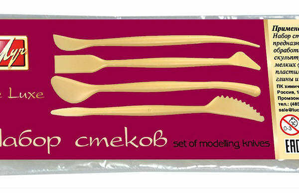 Набор стеков для пластилина, глины 4 шт ТМ Луч