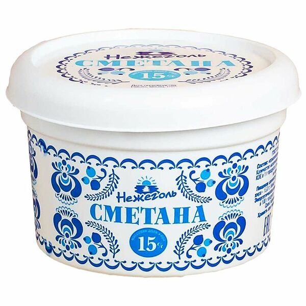 Сметана Нежеголь 15%